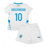 Echipament fotbal Olympique de Marseille Mason Greenwood #10 Tricou Acasa 2024-25 pentru copii maneca scurta (+ Pantaloni scurti)